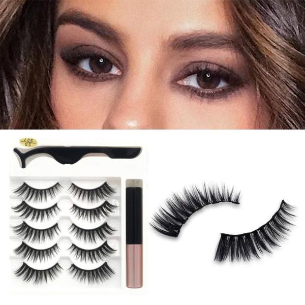 

false eyelashes magnetic liquid eyeliner natural long-lasting waterproof and sweat-proof eye makeup tool cross-border