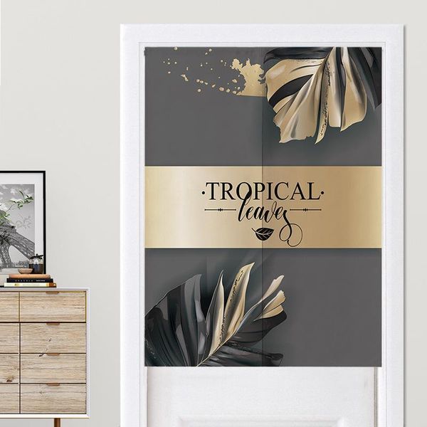 

home doorway curtain partition nordic gold gray leaves bedroom bathroom feng shui kitchen & drapes