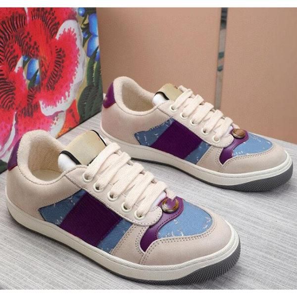 

discount Mens Women Men Luxury Designer shoes Leather white black Ace Sneakers casual brand shoe free gifts online sale, As picture with logo