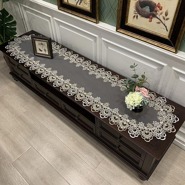 

table cloth oval tablecloth runner embroidered tea cover american tv cabinet lace shoe dresser flag dust