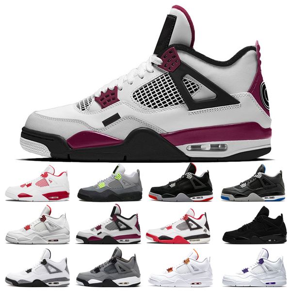 

2021 new basketball shoes 4s man shimmer desert moss white oreo cement university blue sail pine pure money travis bred diy neon outdoors co