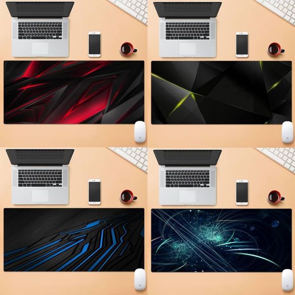 

mouse pads & wrist rests fondo negro con azul unique deskpad game mousepad large gaming lapxl non-slip rubber office computer