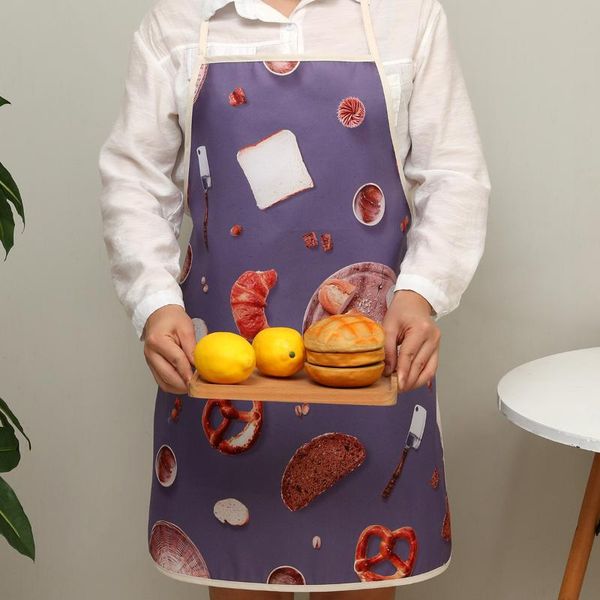 

sleeveless apron fashion printing waterproof antifouling kitchen domestic aprons