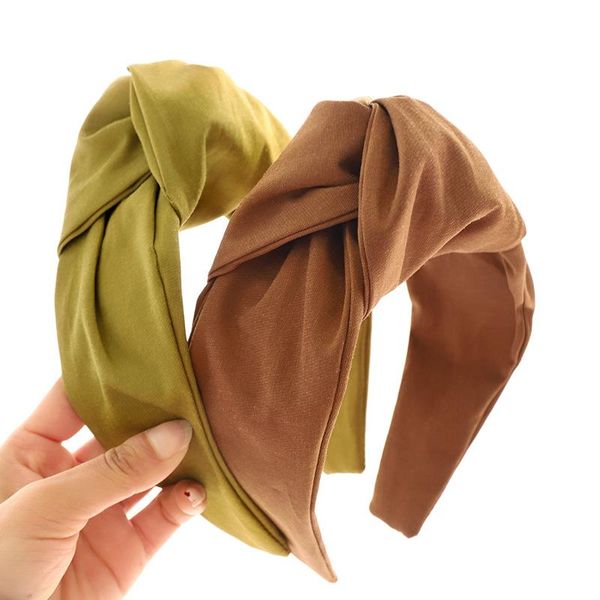 

hair accessories satin big knot hairband knotted headband adult