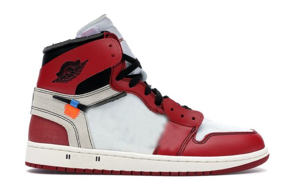 

shoes authentic unc 1 high og off power blue white chicago red men women sports sneakers original