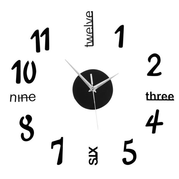 

set decorative wall clock frameless for living room battery clocks