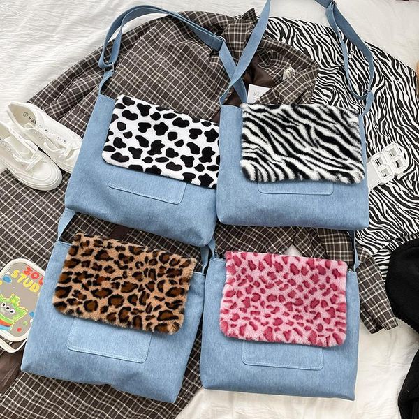 

evening bags 2021 autumn and winter trendy fashion animal pattern messenger bag net red western style small square