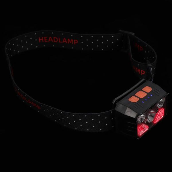 

headlamps head-mounted light usb charging headlight led sensor outdoor