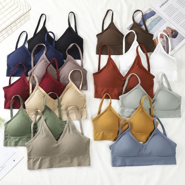 

yoga outfit cotton sports bra women's fitness fashion running gym underwear female vest crop push up elasticity bralette