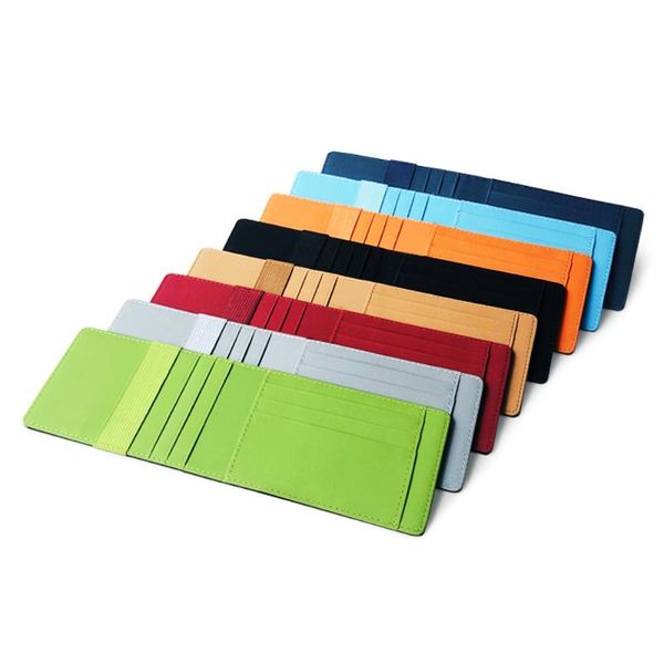

fashion pu leather dollar bag multi card pocket change wallet women man purse 2-fold holder credit wallets, Red;black