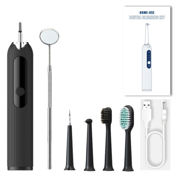 

smart electric toothbrush dental scaler sonic oral irrigator tooth calculus tartar remover clean tongue usb charging whiten tool 1 set