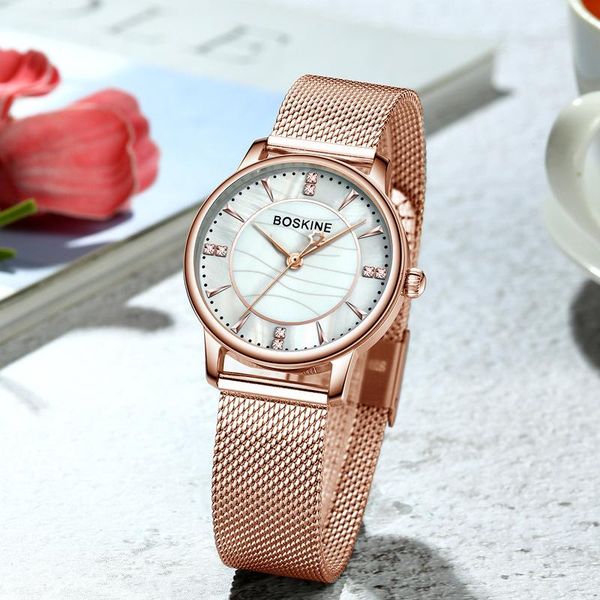 

wristwatches korean fashion watches women simple hipster diamante women's watch waterproof stainless steel quartz female, Slivery;brown