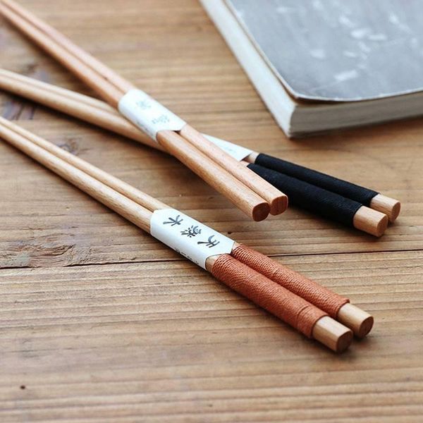 

chopsticks 1 pair handmade bamboo japanese natural wood sushi wooden chop sticks 02
