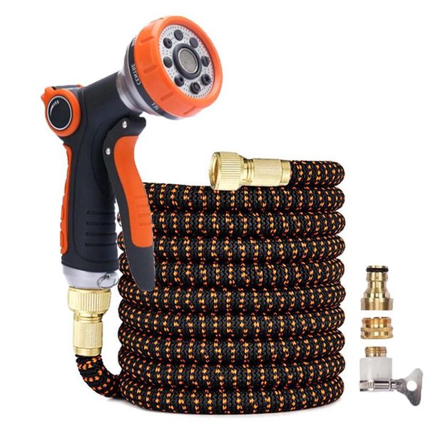 

watering equipments high pressure garden hose water gun set irrigation plastic pipe expandable magic car wash spray cleaning tools