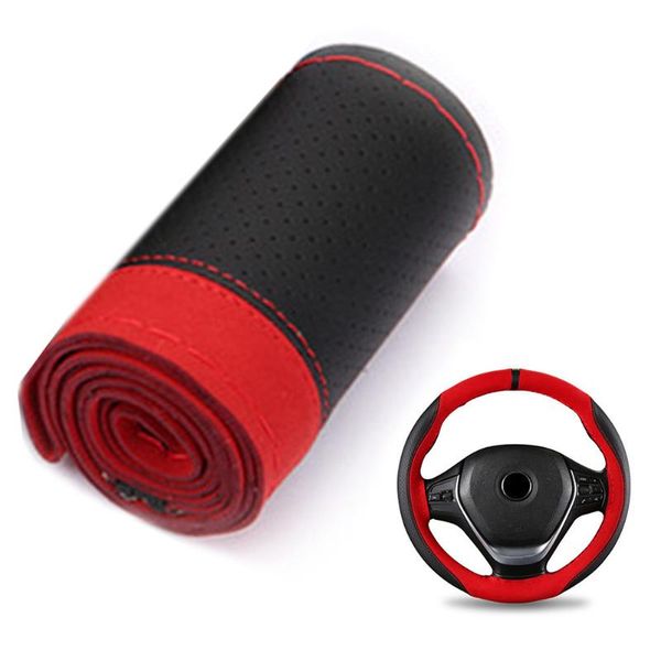

fits 15\" wheel steering cover car protector leather replacement universal durable covers