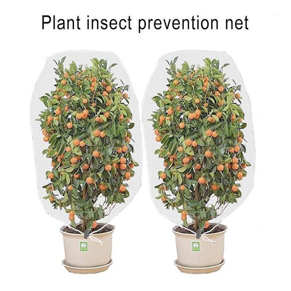 Plantadores Pots Drawstring Plant Protection Proteção Tampa Proteção Equipamento de Proteção Árvore de frutas Anti-Pássaros Insetos Anti-geada Net para Agricultural Hortic