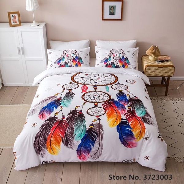 

bedding sets duvet cover set dreamcatcher designer women girls home textile comforter with pillowcase twin full  king size