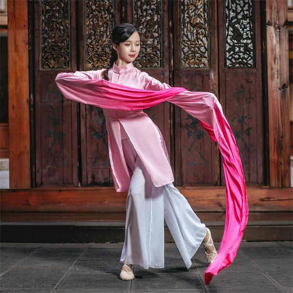 

ethnic clothing classical dance performance clothes female jinghong water sleeve elegant practice grade examination, Red