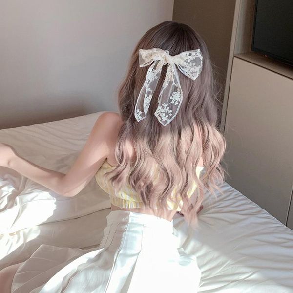 

hair accessories cute girl hairpins rope lace flower bow ribbon clip ornament fashion headband women accessory