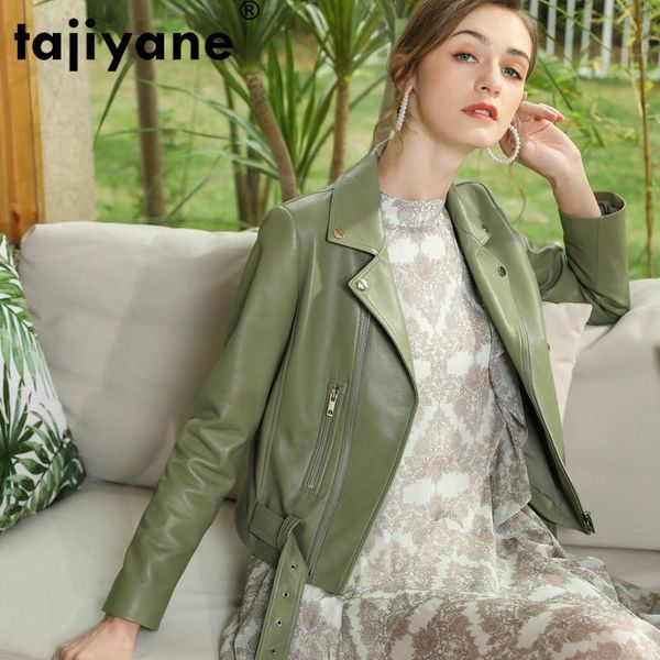 

women's leather & faux tajiyane 100% sheepskin coat autumn coats real jacket woman ladies women clothes 2021 8c50309040 wpy752, Black
