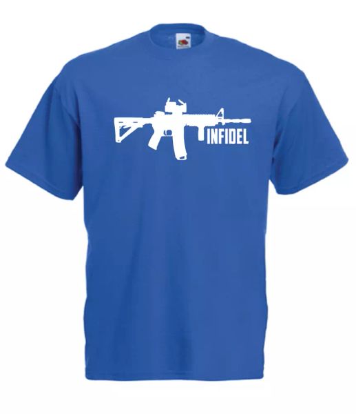 

infidel xmas gift idea men women t shirts multi-color s-2xl, White;black