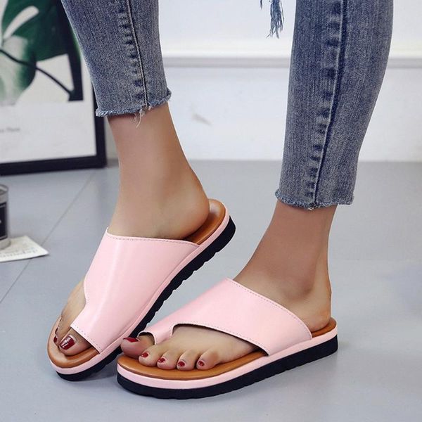 

women's sandals fashion flats wedges open toe ankle rome slippers summer female soft beach shoes plus size d9#, Black
