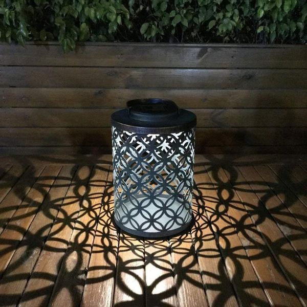 

garden led lawn lantern solar energy operated ground lights retro waterproof decorative outdoor landscape lighting lamps