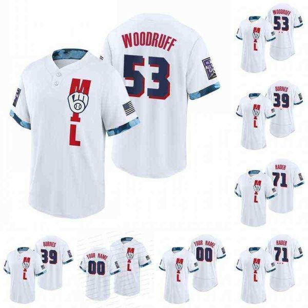 

Milwaukee 2022 All-star Jersey Bran don Woodruff Josh Hader Corbin Burnes Jandel Gustave Devin Williams Willy Adames Avisail Garcia, 71 flex base