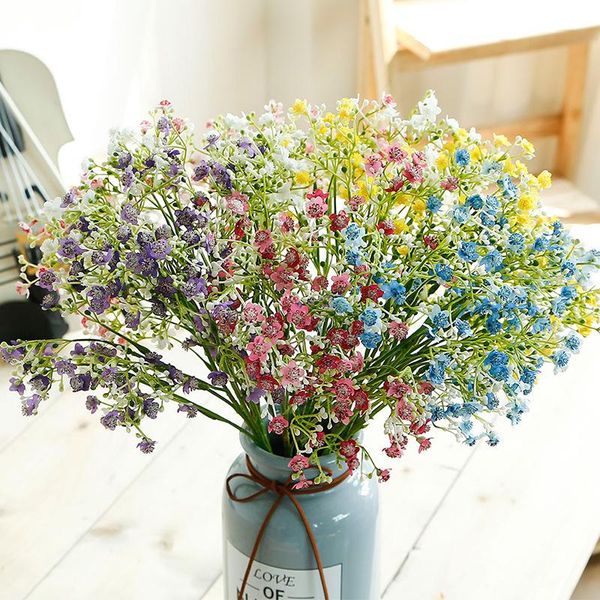 

decorative flowers & wreaths romantic bouquet artificial gypsophila star home decoration fake flower arrangement ornaments floral table part