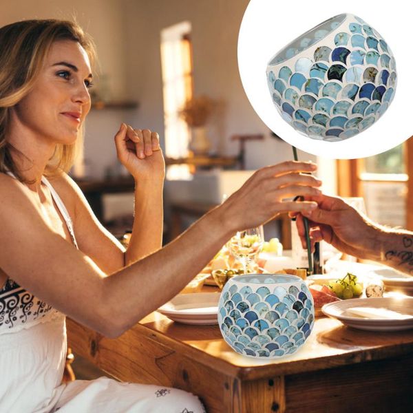 

candles 1pc european stylish candleholder mosaic glass wedding decor