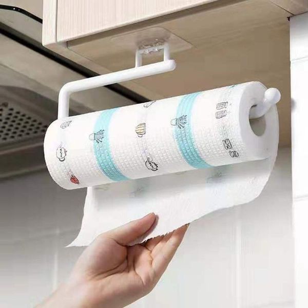 

toilet paper holders kitchen roll holder towel hanger rack bar cabinet rag hanging shelf