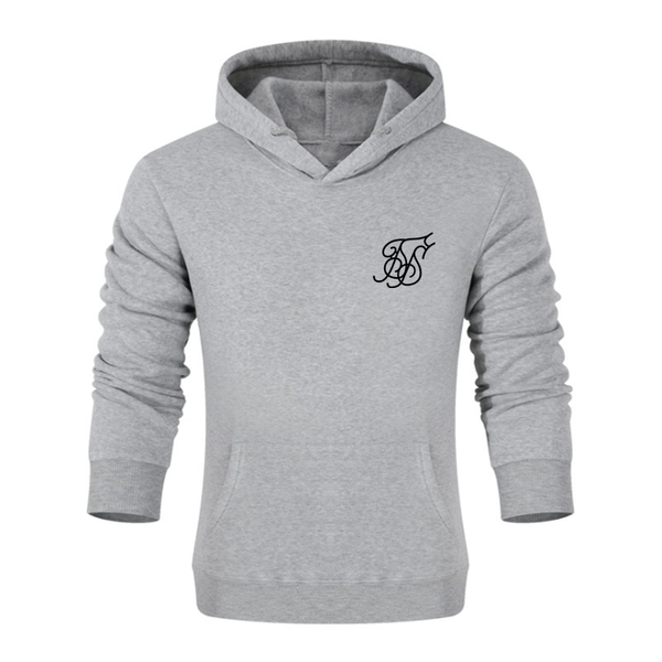 

men's hoodies & sweatshirts 2021 sik silk logo men women couple fleece hoodie oversized hip-hop warmth hooded sweatshirt, Black