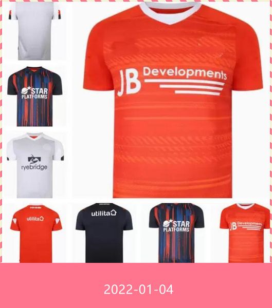 

21 22 luton town soccer jerseys home away bradley 2021 2022 burke hartson billy bingham curtis lansbury  donaghy berry givens mick mpanzu c, Black;yellow