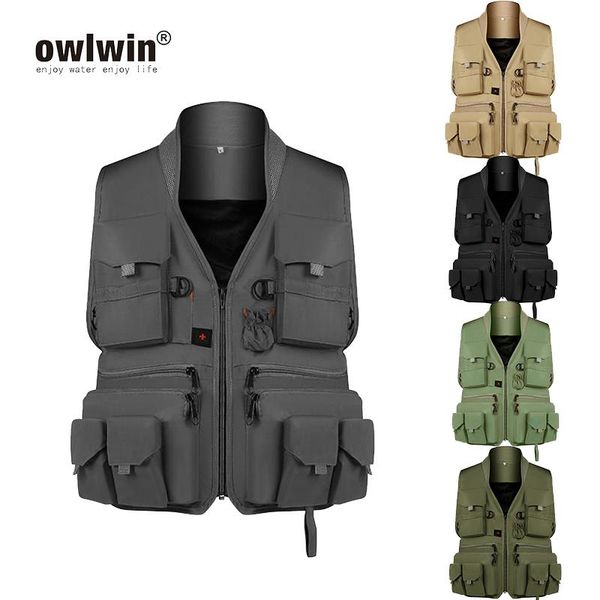 

hunting jackets korean fishing vest fast dry fish breathable material outdoor jacket sport survival utility safety, Camo;black