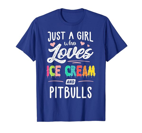 

Just A Girl Who Loves Ice Cream And Pitbulls Gift Women T-Shirt, Mainly pictures