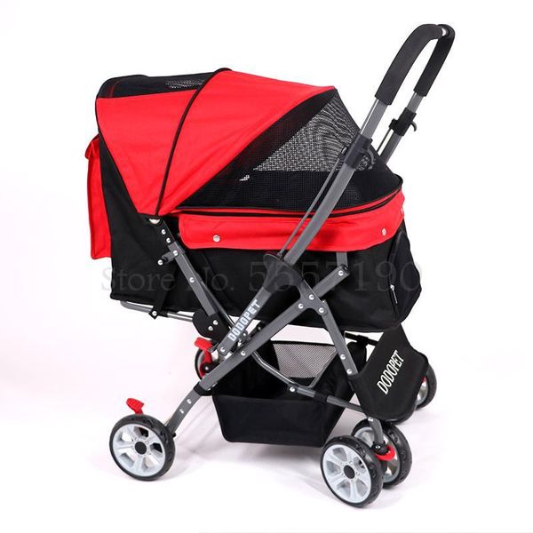 

shockproof reversing pet trolley one-click folding easy speed installation dog car seat covers
