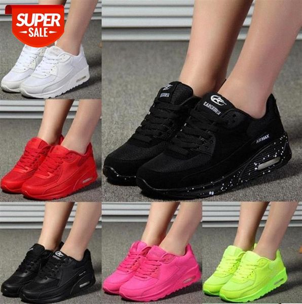

korean white platform sneakers ladies green black red pink breathable air casual shoes women 2018 fashion spring tenis feminino #tf2n