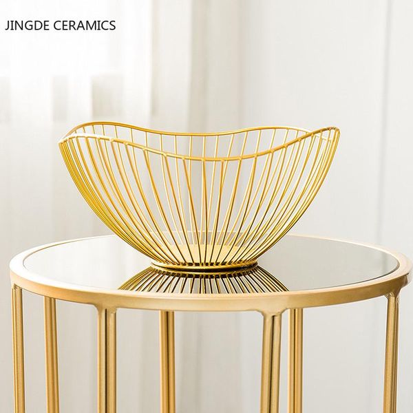 

direct selling wind home fruit plate decoration living room coffee table modern light luxury personality creative basket dishes & plates