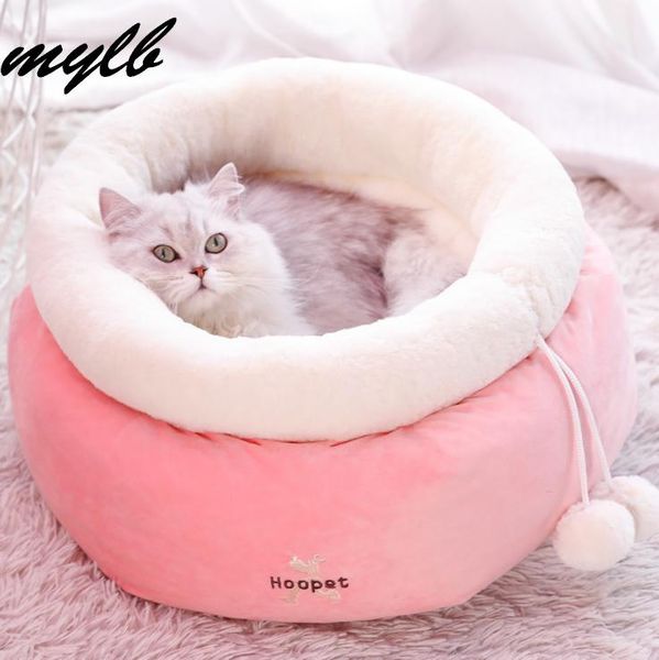 

mylb pet beds cat comfortable soft house sleeping bed cover cushion puppy nest kennel supplies kennels & pens