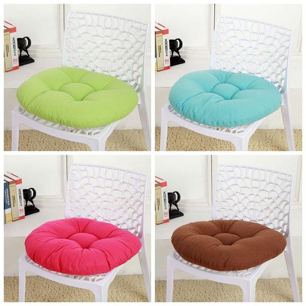 

cushion/decorative pillow office chair backrest seat cushion home decoration waist sofa round buttock sitting almofada 40/45cm