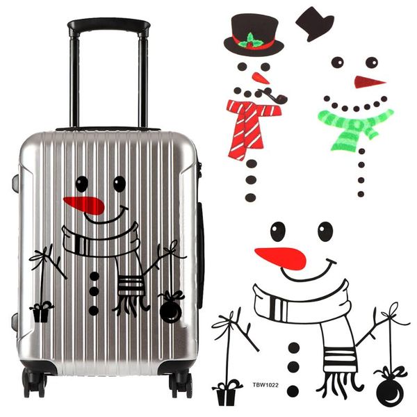 

merry christmas snowman fridge stickers kitchen waterproof posters decals happy year wall home decor magnets