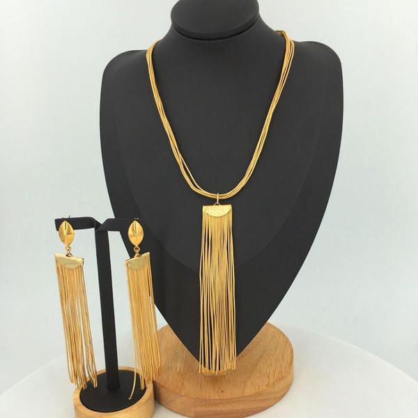 

earrings & necklace yuminglai 24k gold plated special pendant and two sets of jewelry set brazil fhk11895, Silver