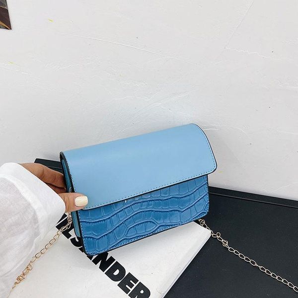 

evening bags fashion small square handbags for women pu leather shoulder bag designer chain female crossbody animal prints luxury purse