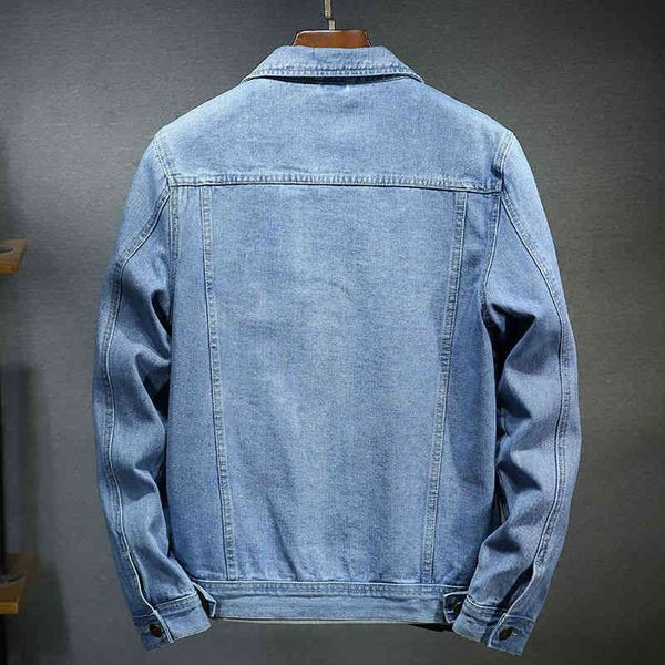

light men's spring and autumn slim jacket trend handsome denim large clothesbalencaiga, Black;brown