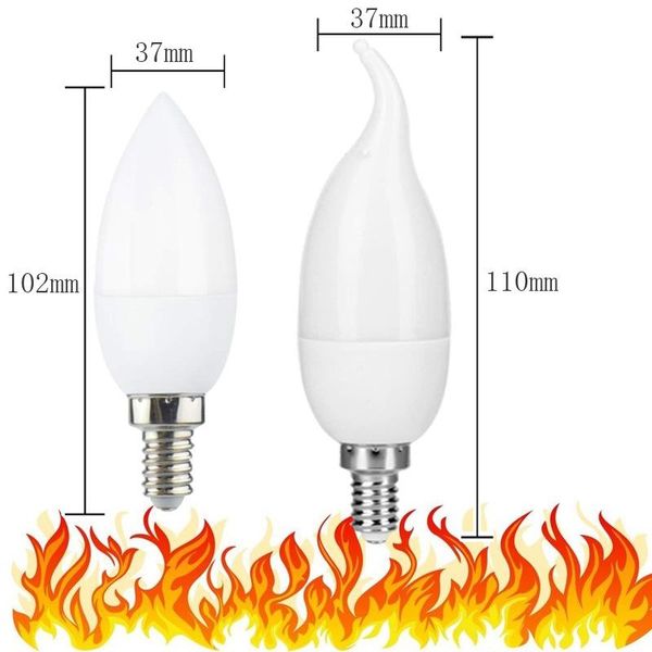 

bulbs led fire light e14 e27 b22 candle lamp 5w 3 modes lighting flame flickering bulb living room xmas atmosphere home