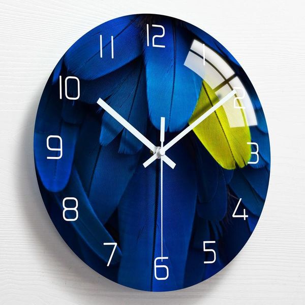 

wall clocks nordic clock living room home modern minimalist watch bedroom personality creative fashion glass mute