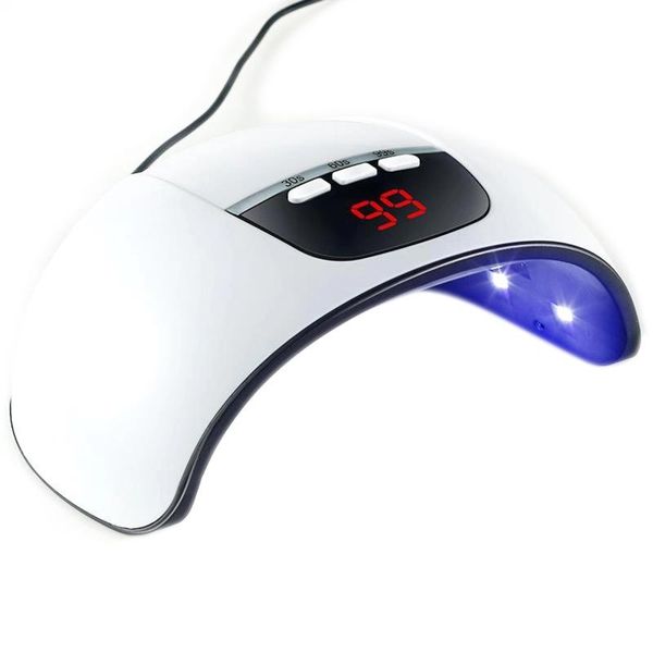 

nail dryers 54w lamp uv dryer led gel timer settings manicure machine curing light d5bf