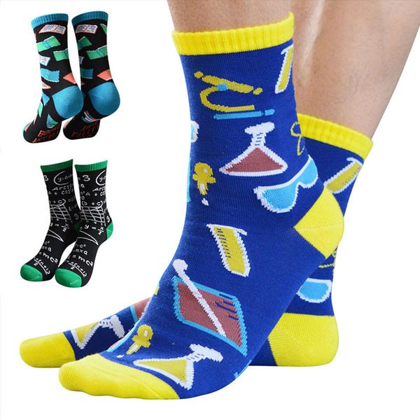 

casual men's and women's english letter socks cotton personalized, Black