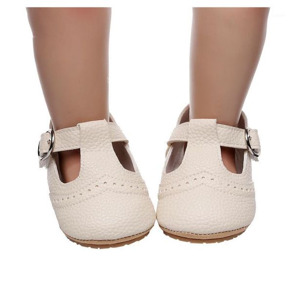 Sandali Per Bambini 2022 Del Bambino Del Bambino Delle Ragazze di Colore Solido Carino Prima Camminata Fibbia Della Cinghia Casual Scarpe Bebes Sandalias Para Ninas #40