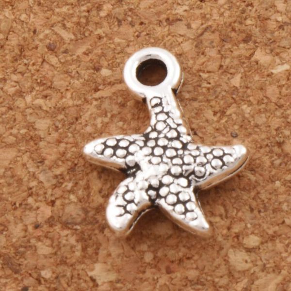 150 adet Noktalar Yumuşak Sear Star Fishstar Charm Boncuk 12.7x16.2mm Tibet Gümüş Kolye Takı DIY L123